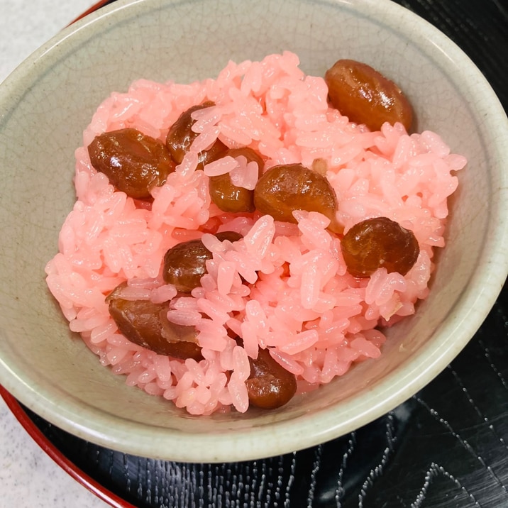 甘納豆のお赤飯